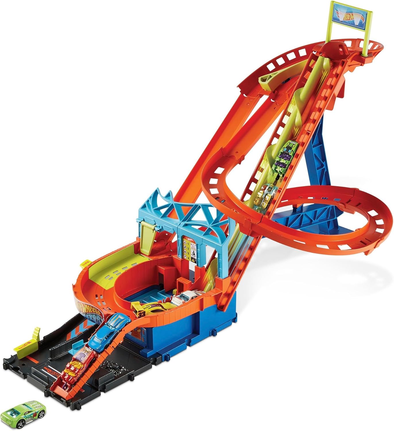 Hot Wheels City Roller Coaster Rally Playset