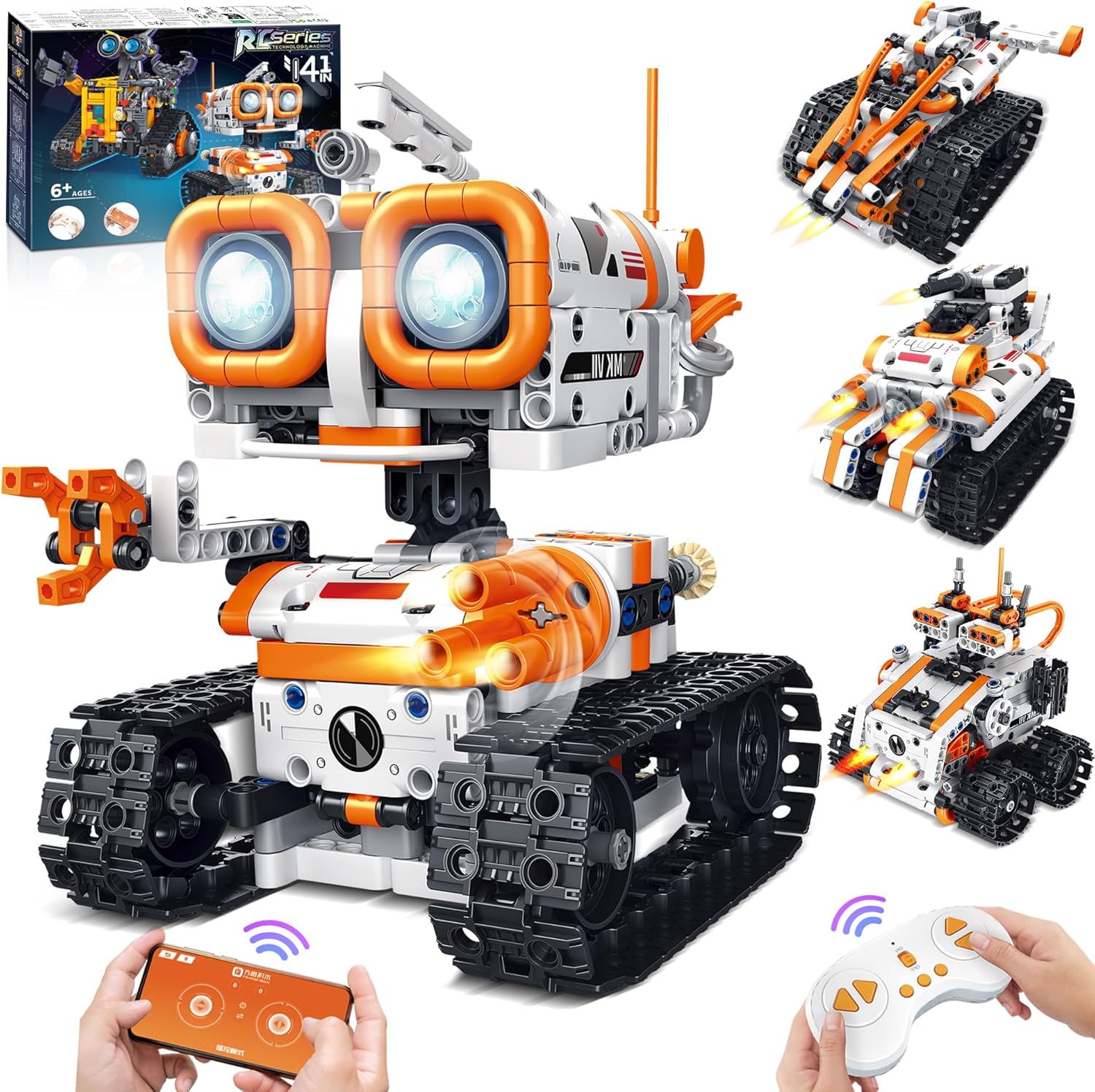 MOJINO 4-in-1 RC Robot Building Kit